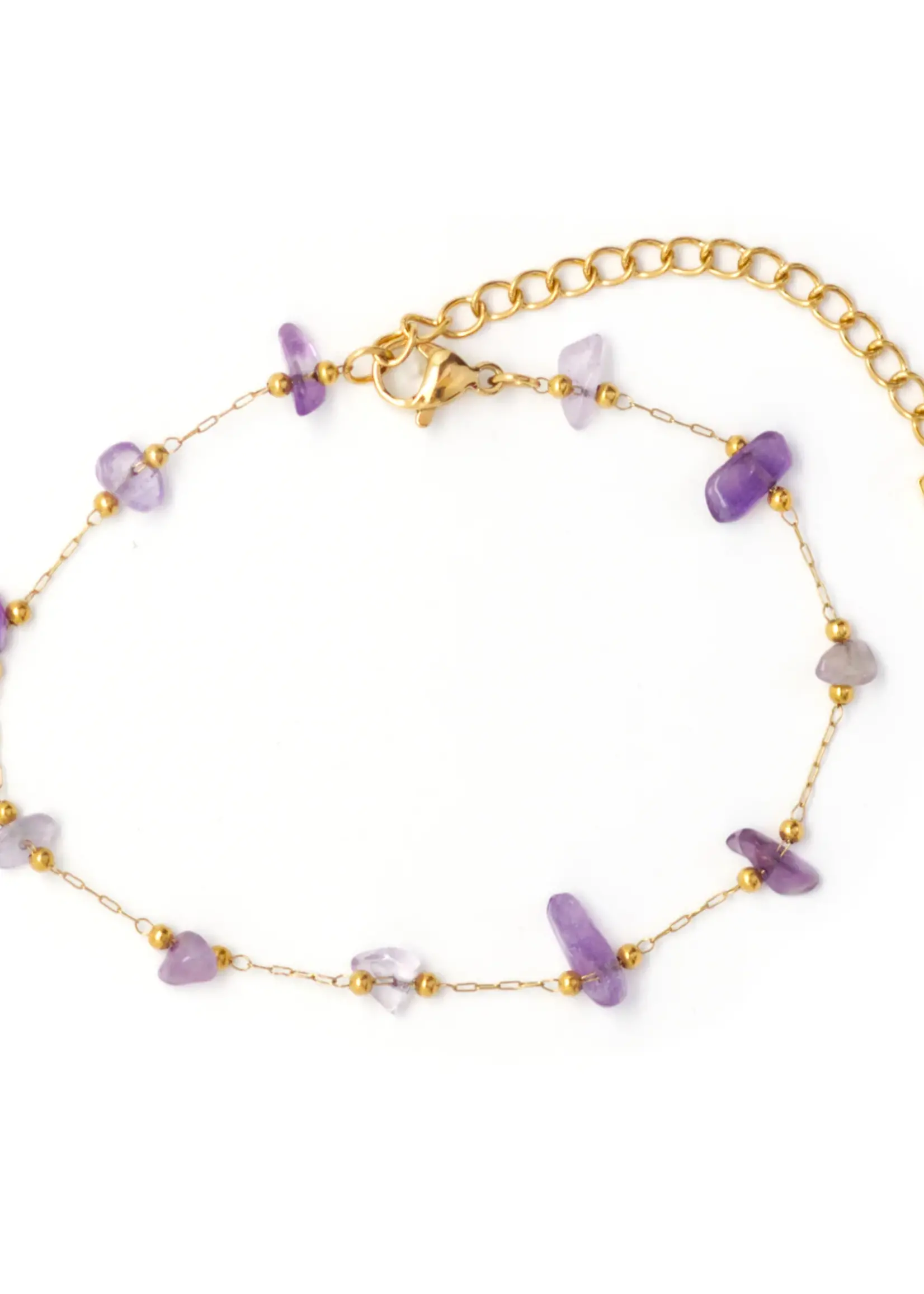 Drops of Energy Bracelet ~ Salty Stones - Amethyst