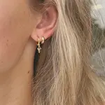 Silver Girl Jewelry Shark Tooth Huggie Gold