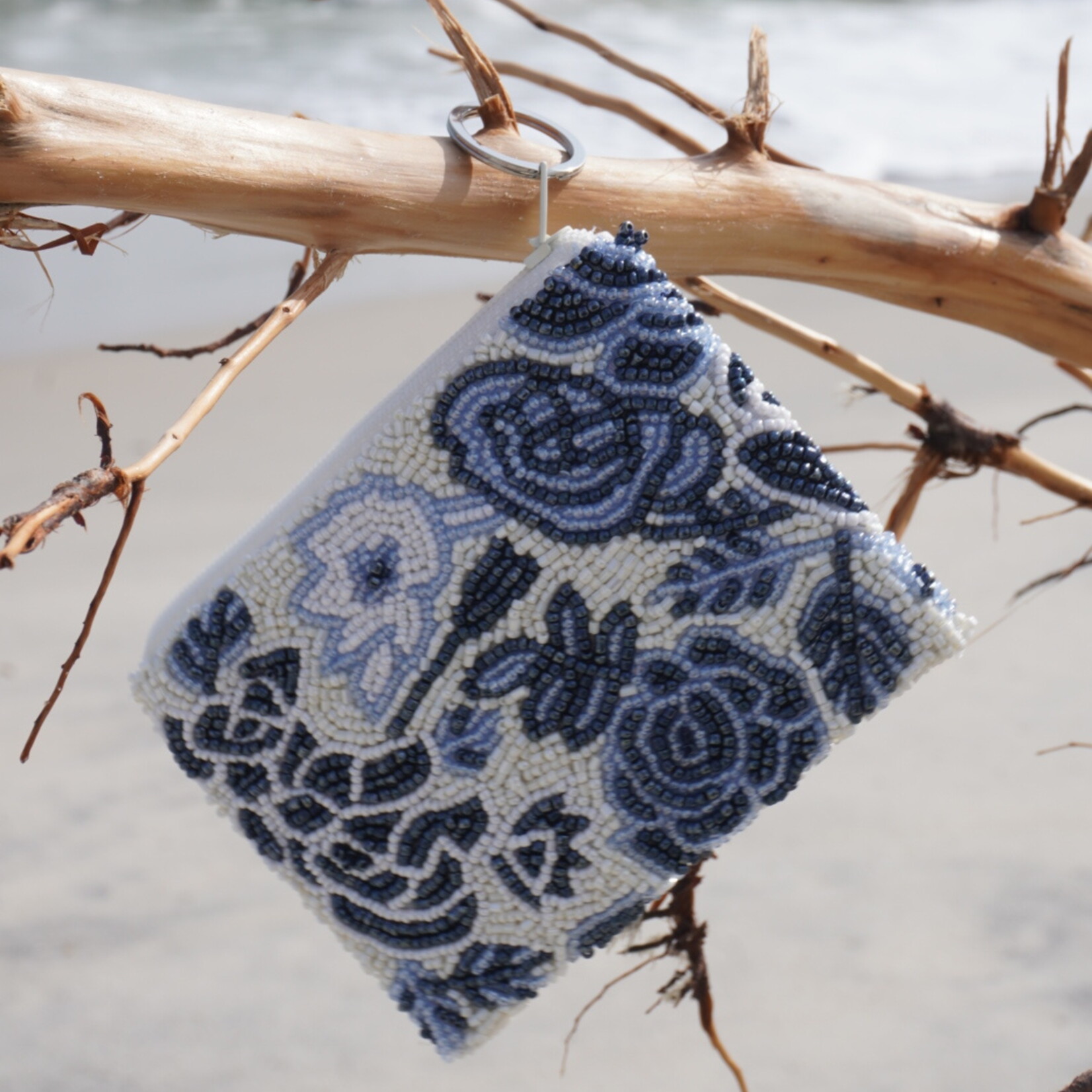 Tiana Scp Blue Rose - Ivory/Navy/Multi