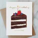 Gluten Free Cake Birthday Greeting Card