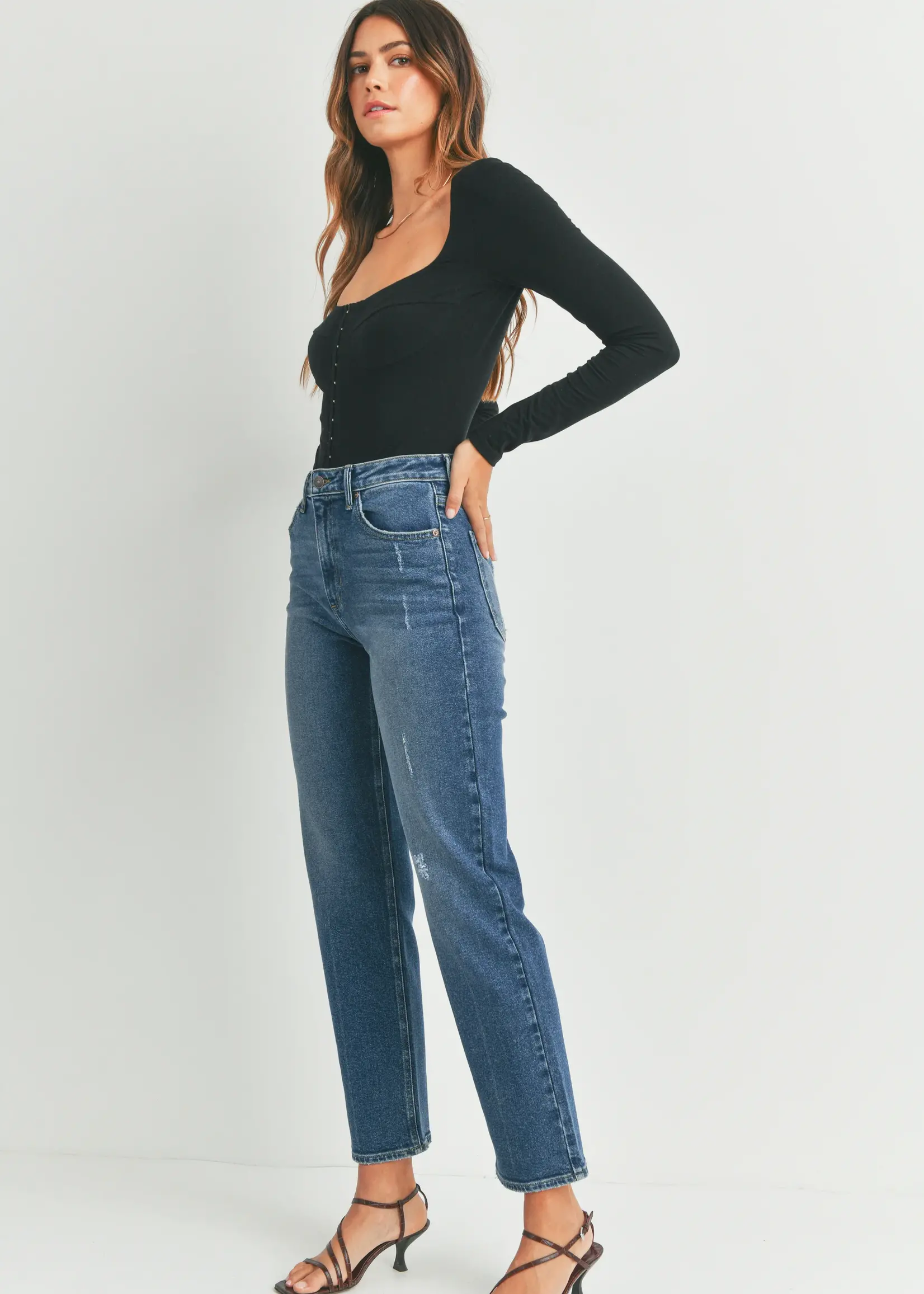 Just Black Denim Full Length Straight