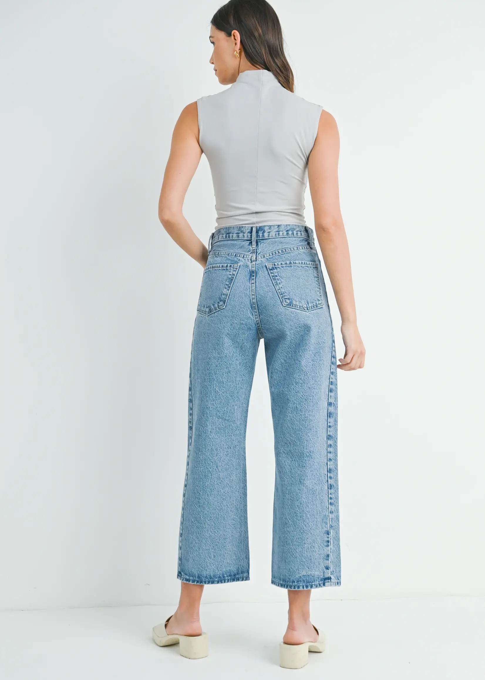 Just Black Denim Barrel Jean Twist
