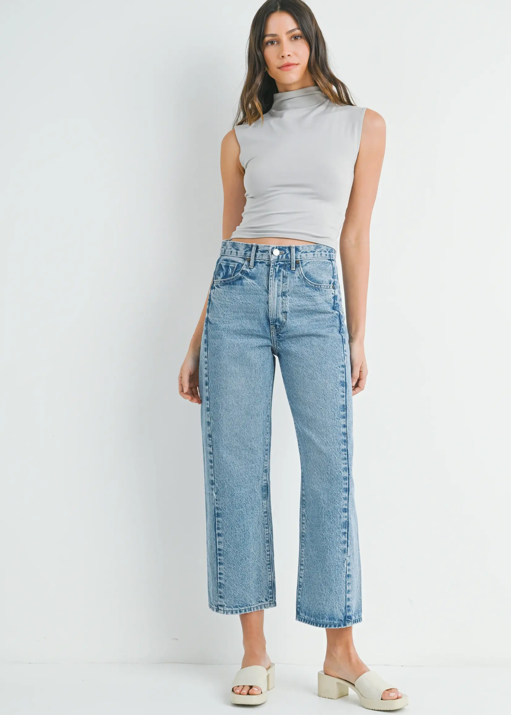 Just Black Denim Barrel Jean Twist