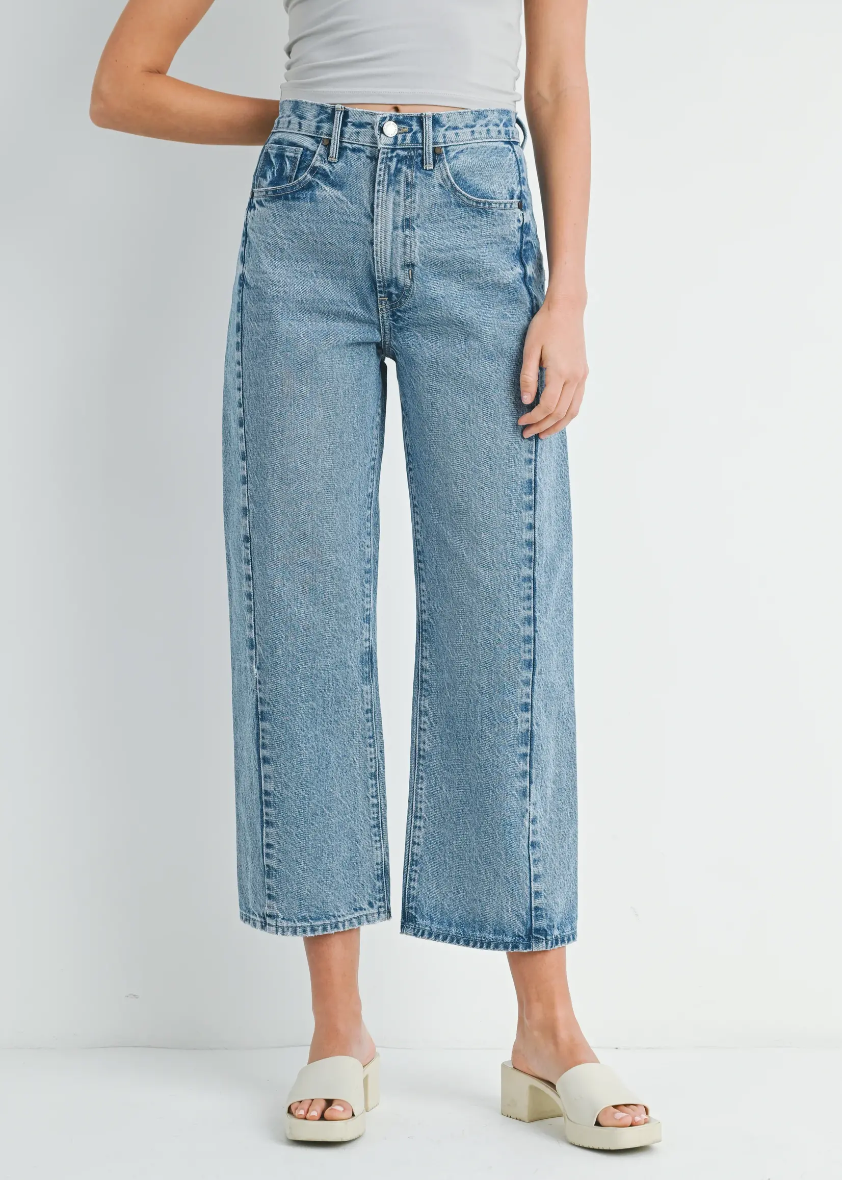 Just Black Denim Barrel Jean Twist