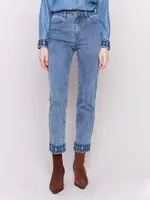 Charlie B Embroidered Cuff Pant