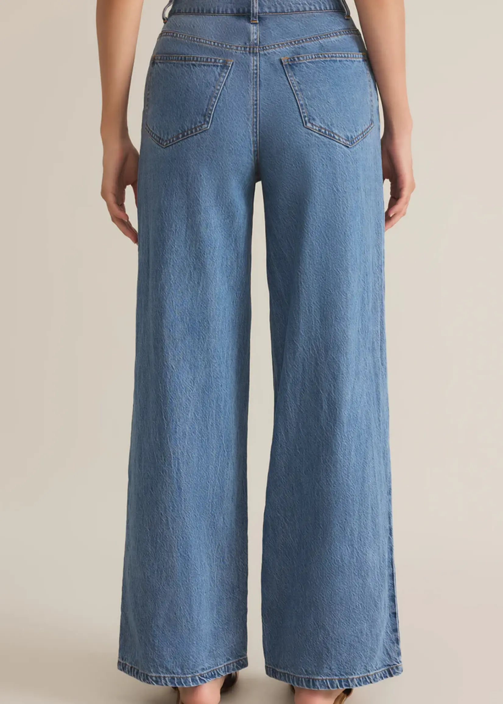 Z Supply Mia Loose Wide Leg Denim Pant
