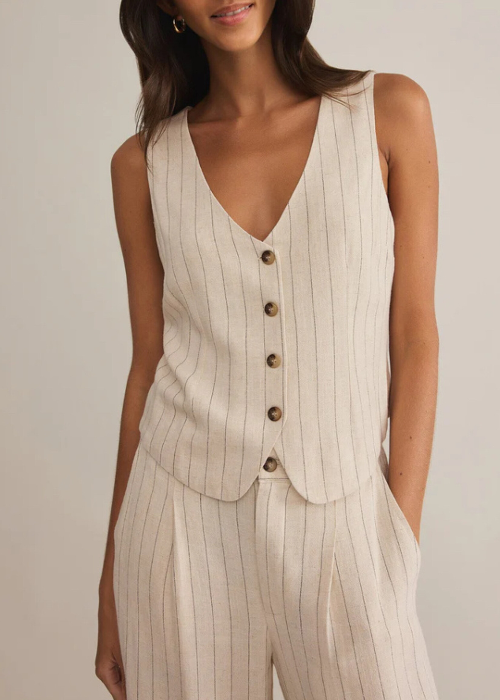 Z Supply Belfort Pinstripe Vest