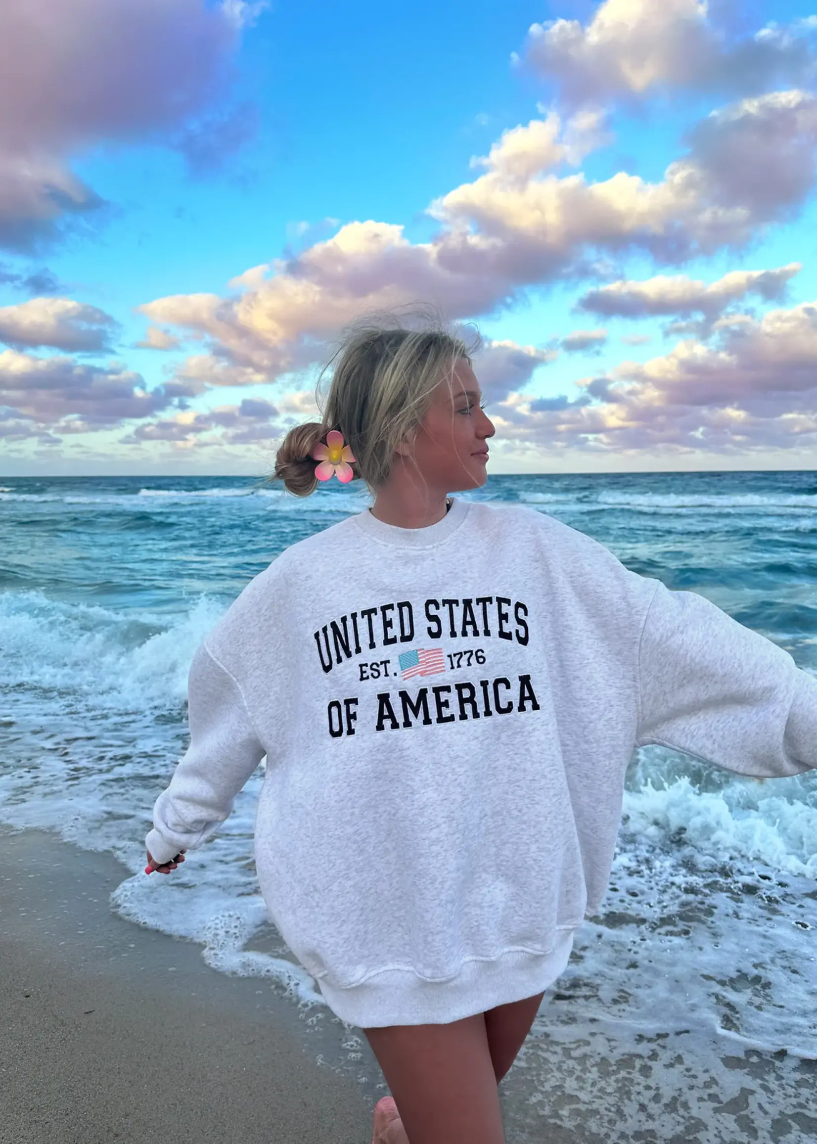 Sunkissed Coconut USA Sweatshirt