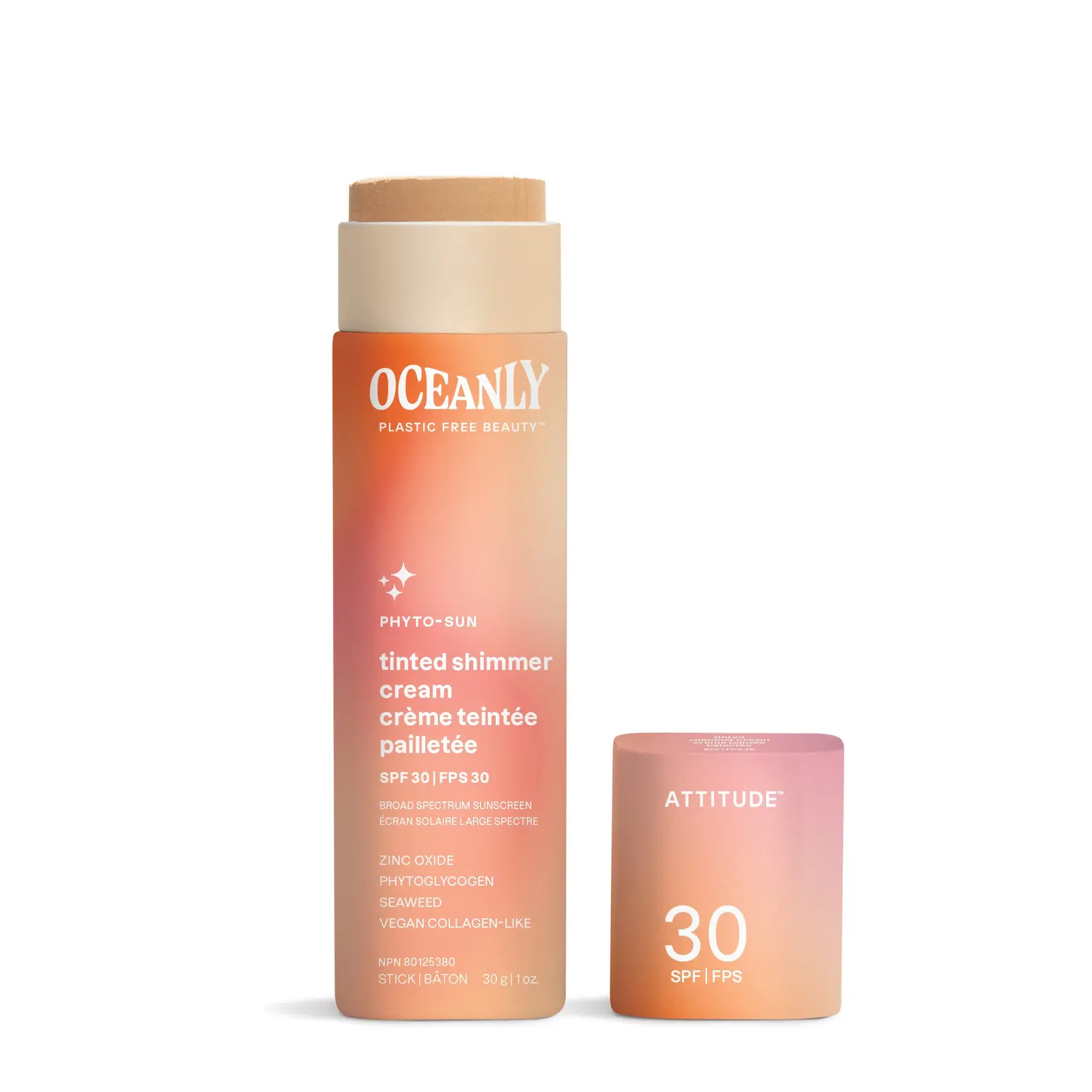 Solid Tinted Shimmer Cream SPF 30 w/ Zinc Oxide - Oceanly Phyto - Sun