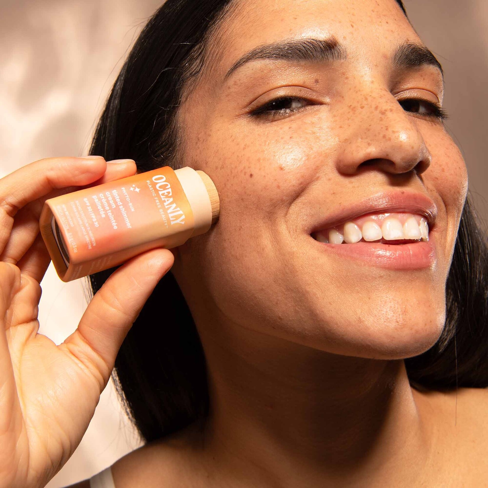 Solid Tinted Shimmer Cream SPF 30 w/ Zinc Oxide - Oceanly Phyto - Sun