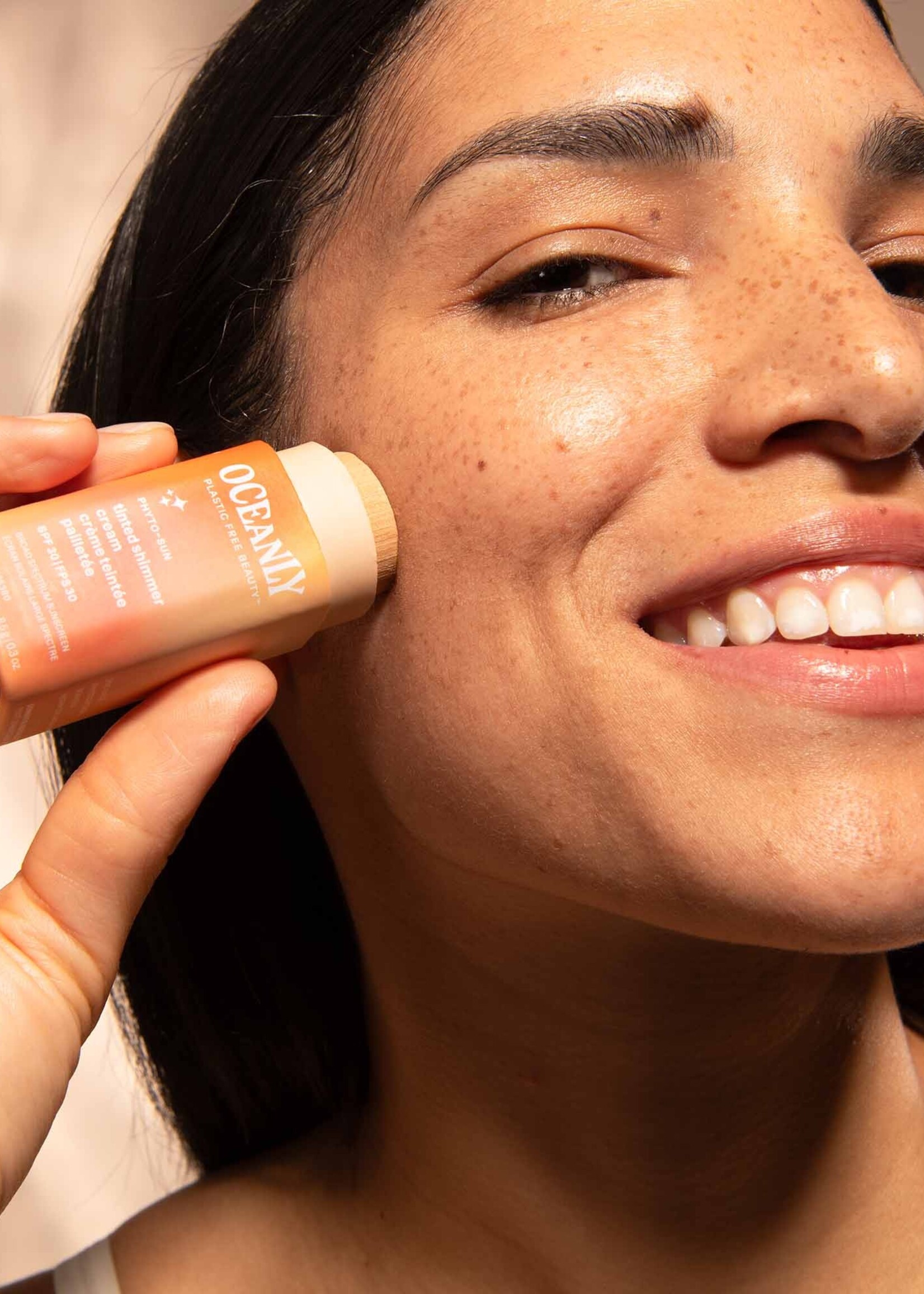 Solid Tinted Shimmer Cream SPF 30 w/ Zinc Oxide - Oceanly Phyto - Sun