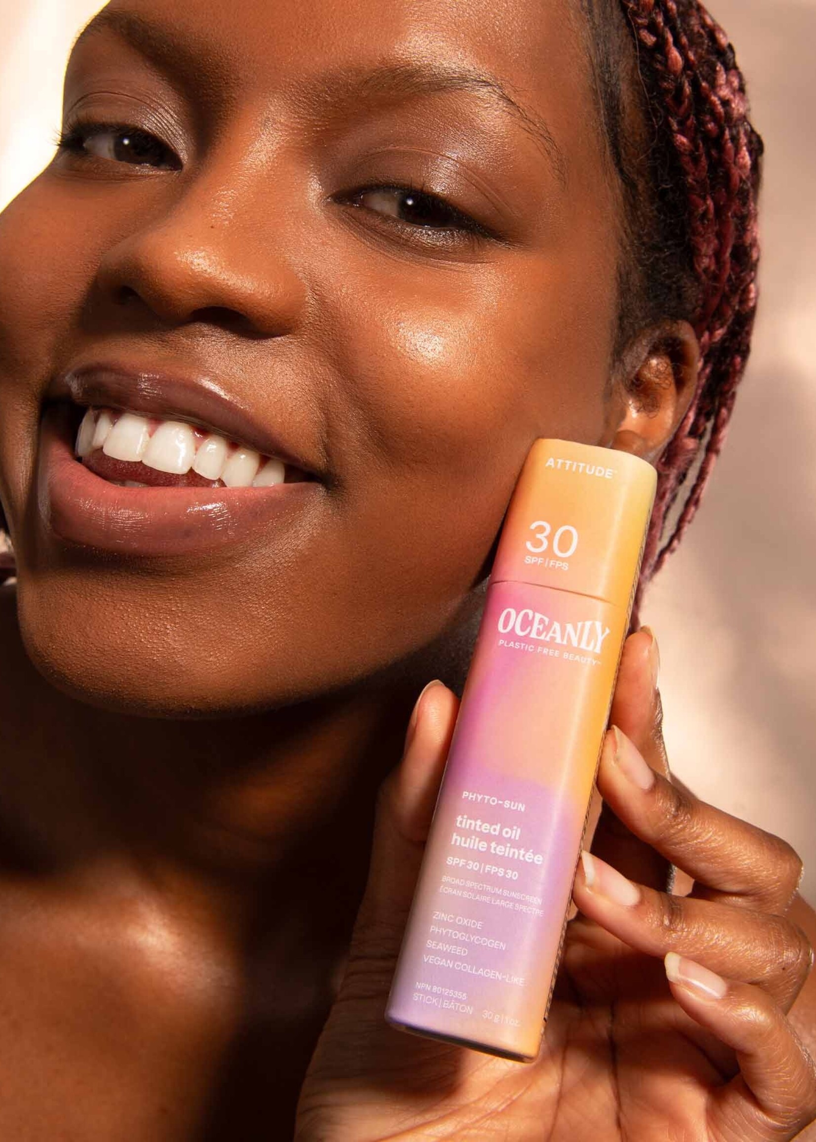 Solid Tinted Oil SPF 30 w/ Zinc Oxide - Oceanly Phyto - Sun