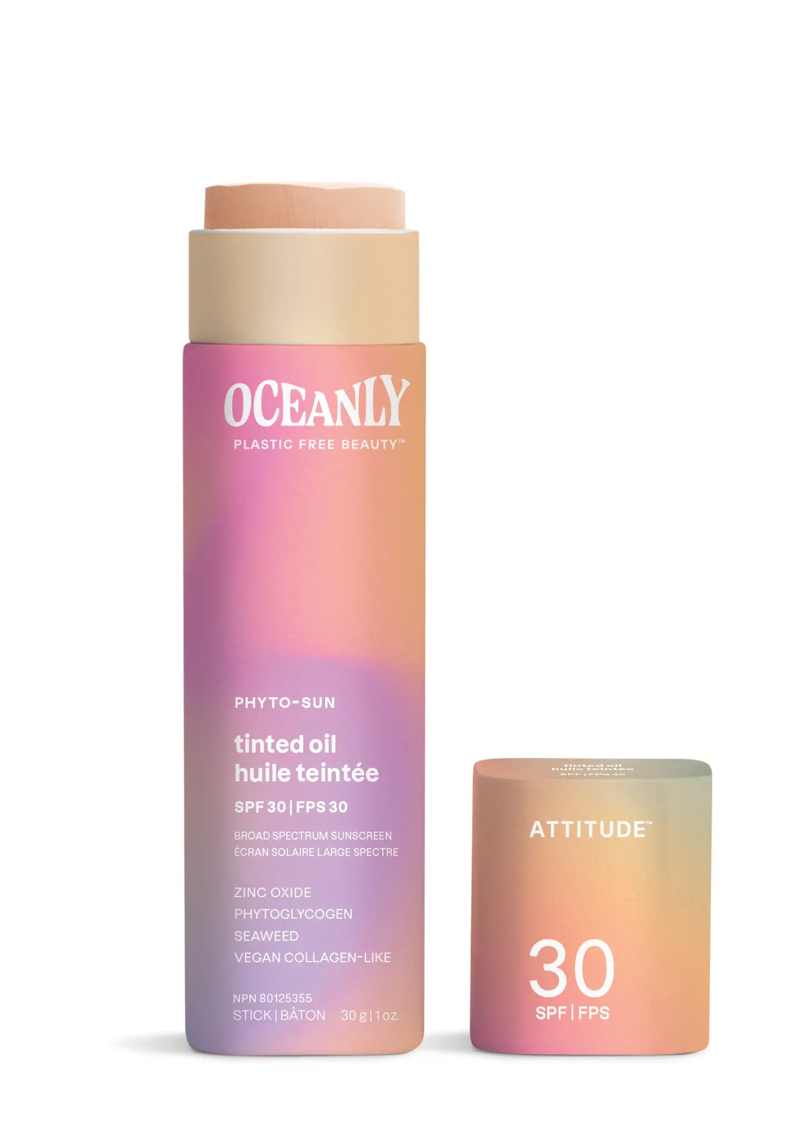 Solid Tinted Oil SPF 30 w/ Zinc Oxide - Oceanly Phyto - Sun