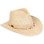 Sun N Sand Women's Beige, Paper Straw Western