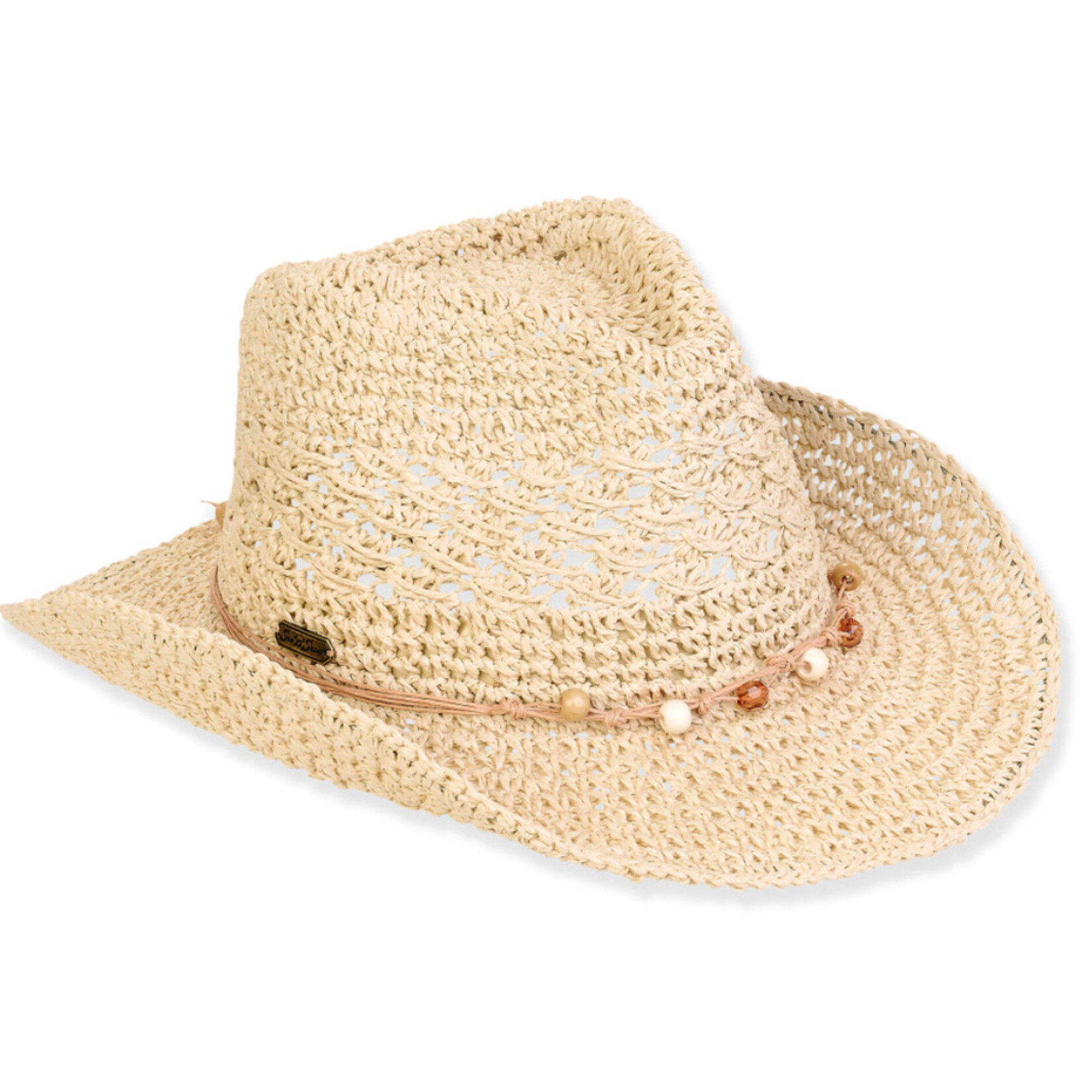 Sun N Sand Women's Beige, Paper Straw Western
