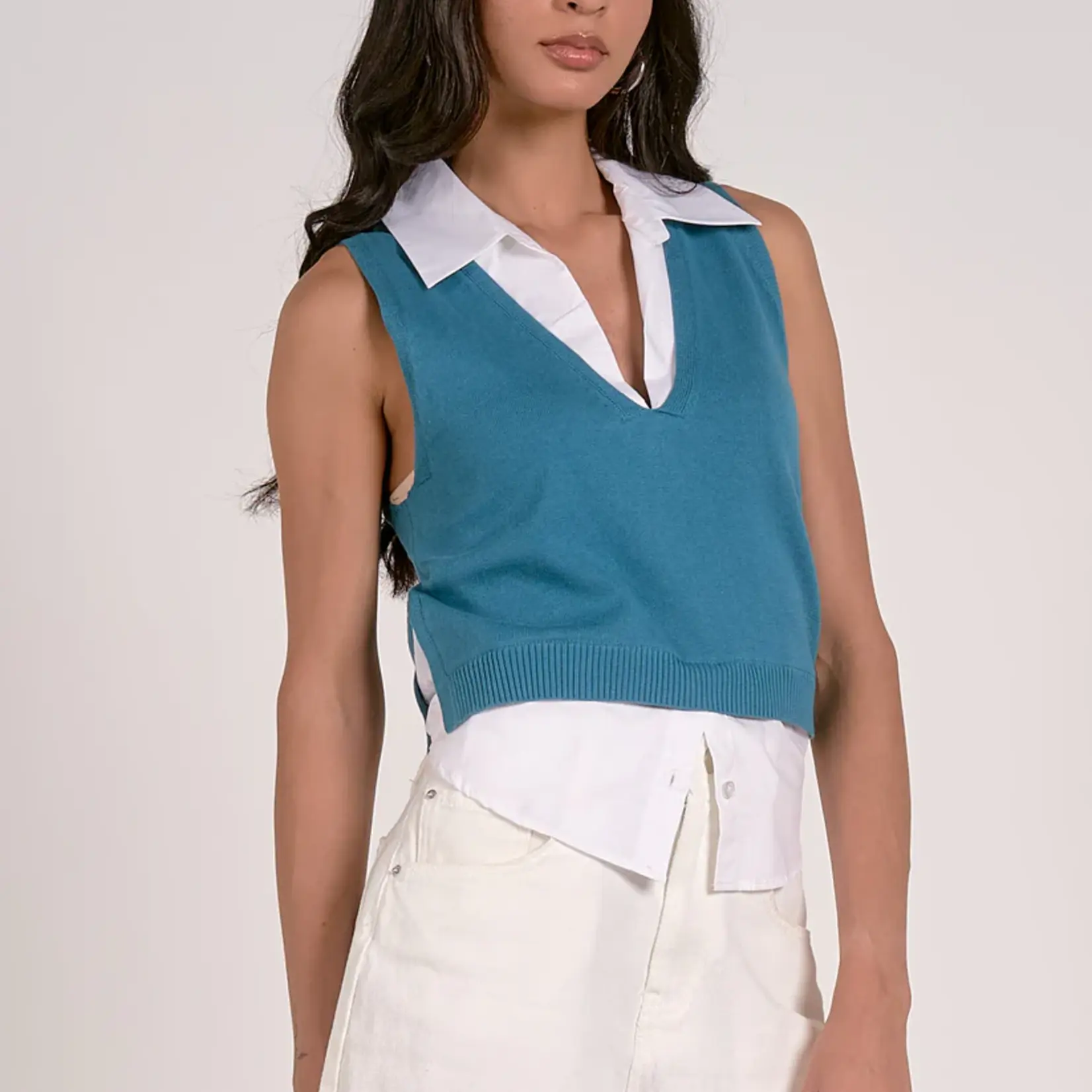 Vnk Layered  Slv Sweater