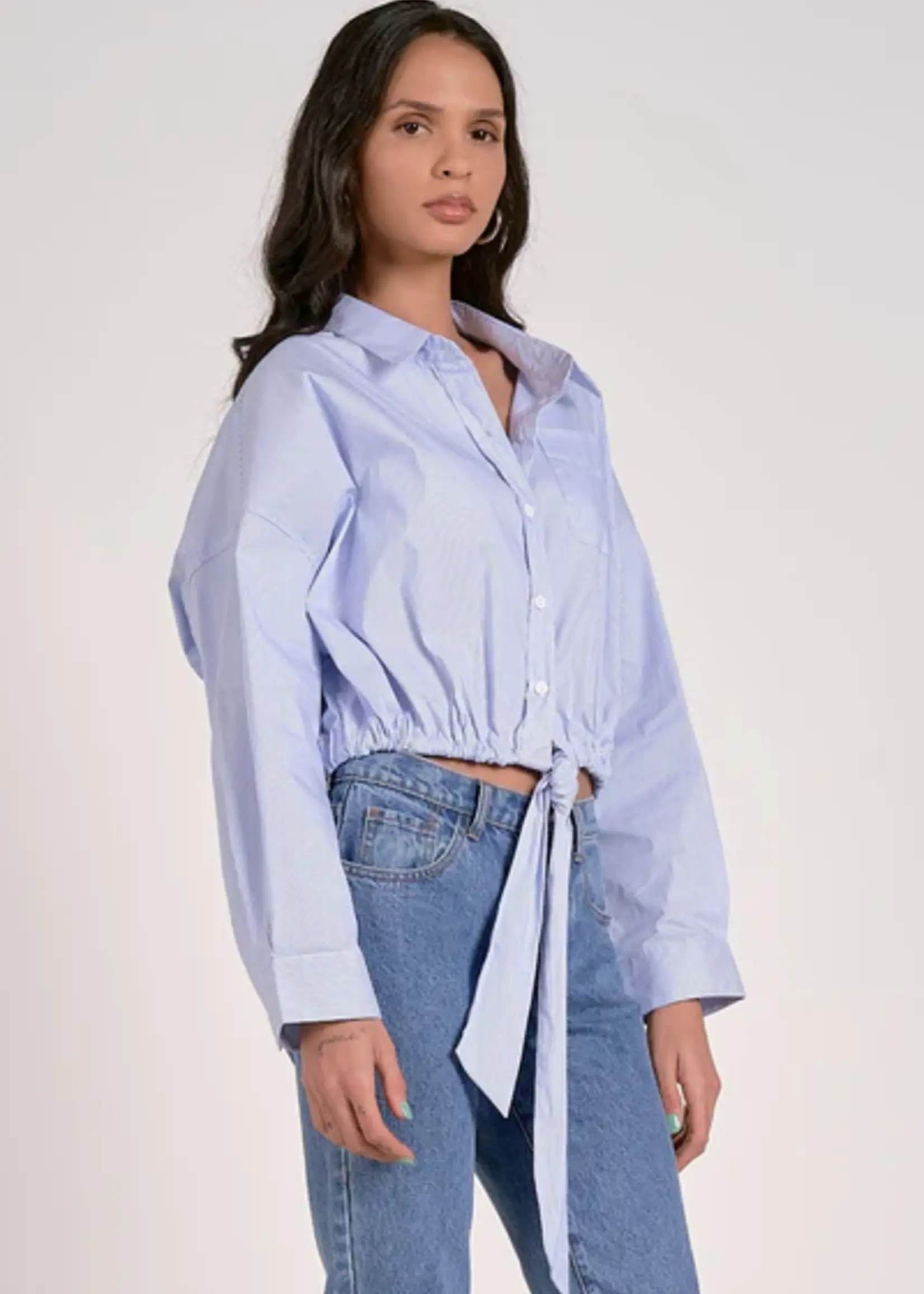 L/S Btn Tie Btm Top