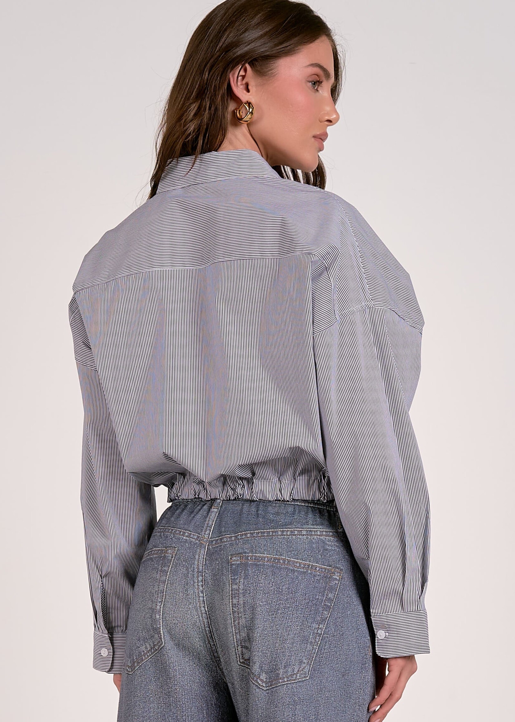 L/S Btn Tie Btm Top
