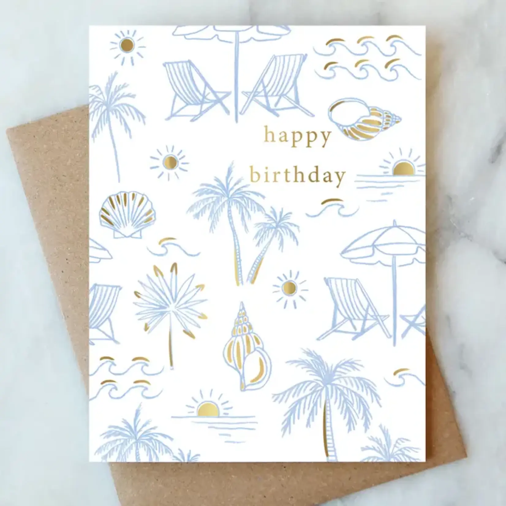 Beachy Birthday Greeting Card | Birthday Card