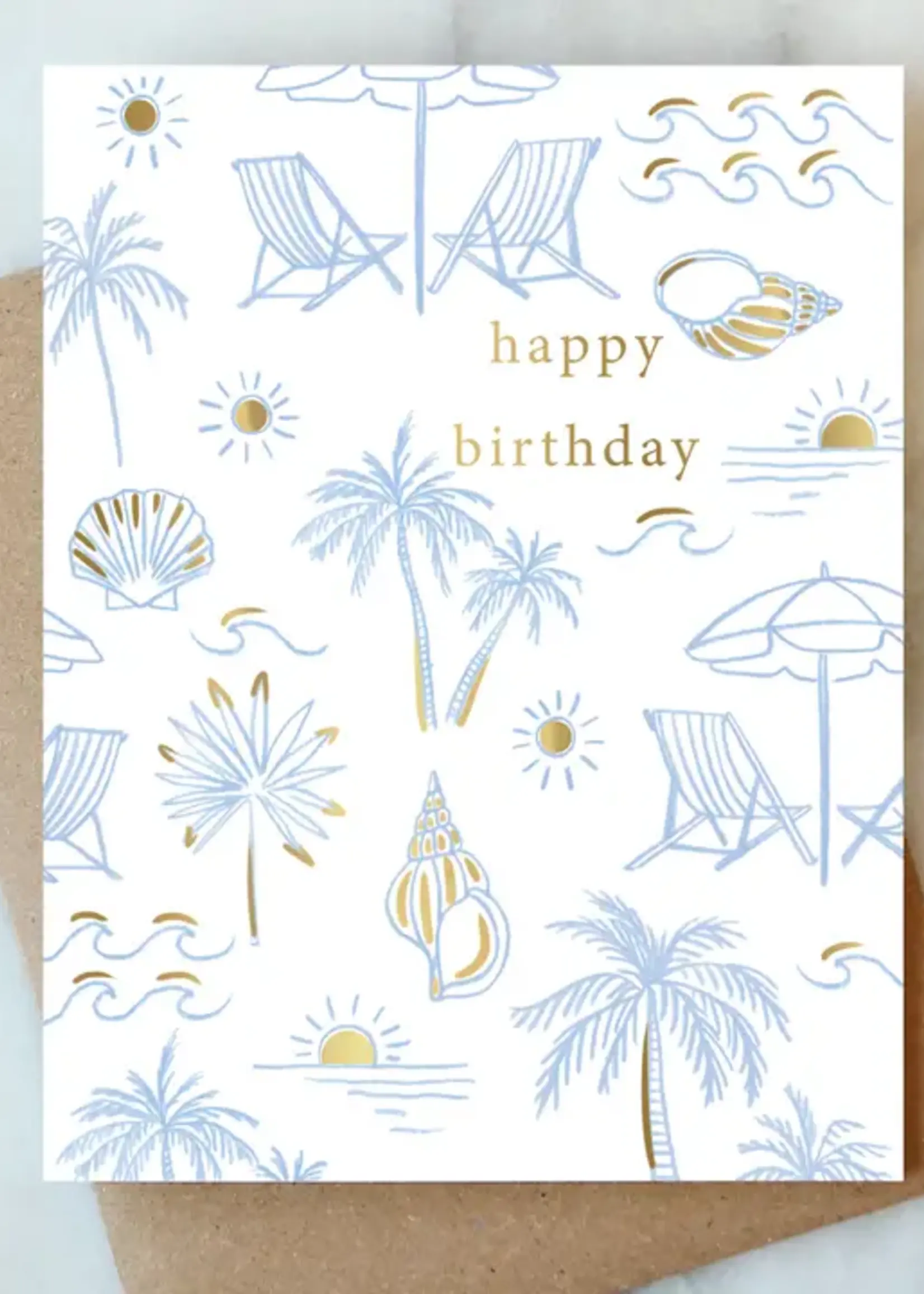 Beachy Birthday Greeting Card | Birthday Card