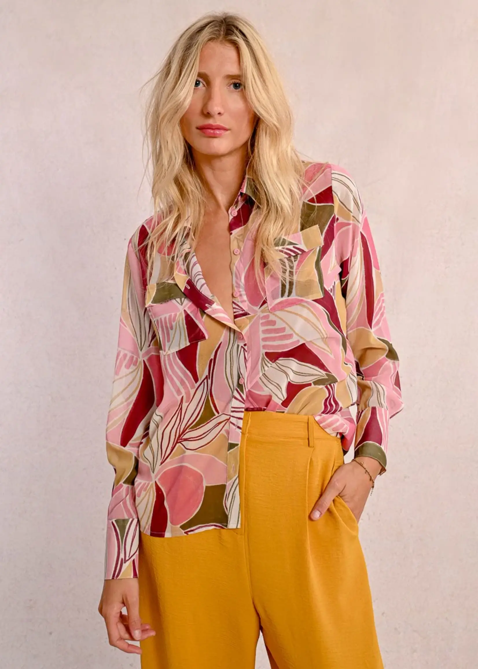 Flowy Printed Blouse