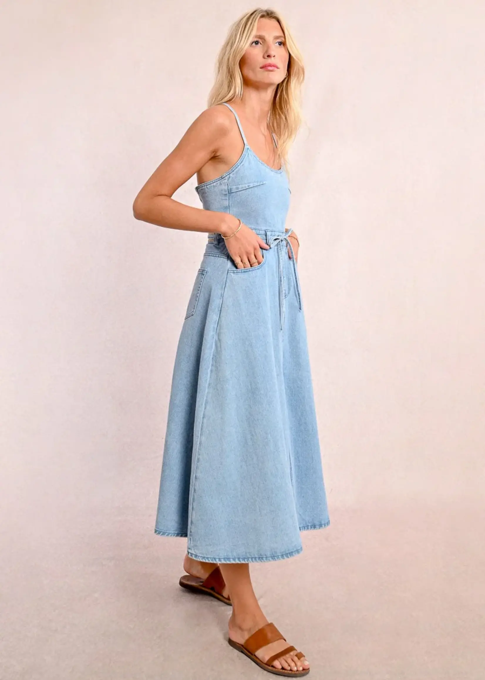 Denim Midi Dress