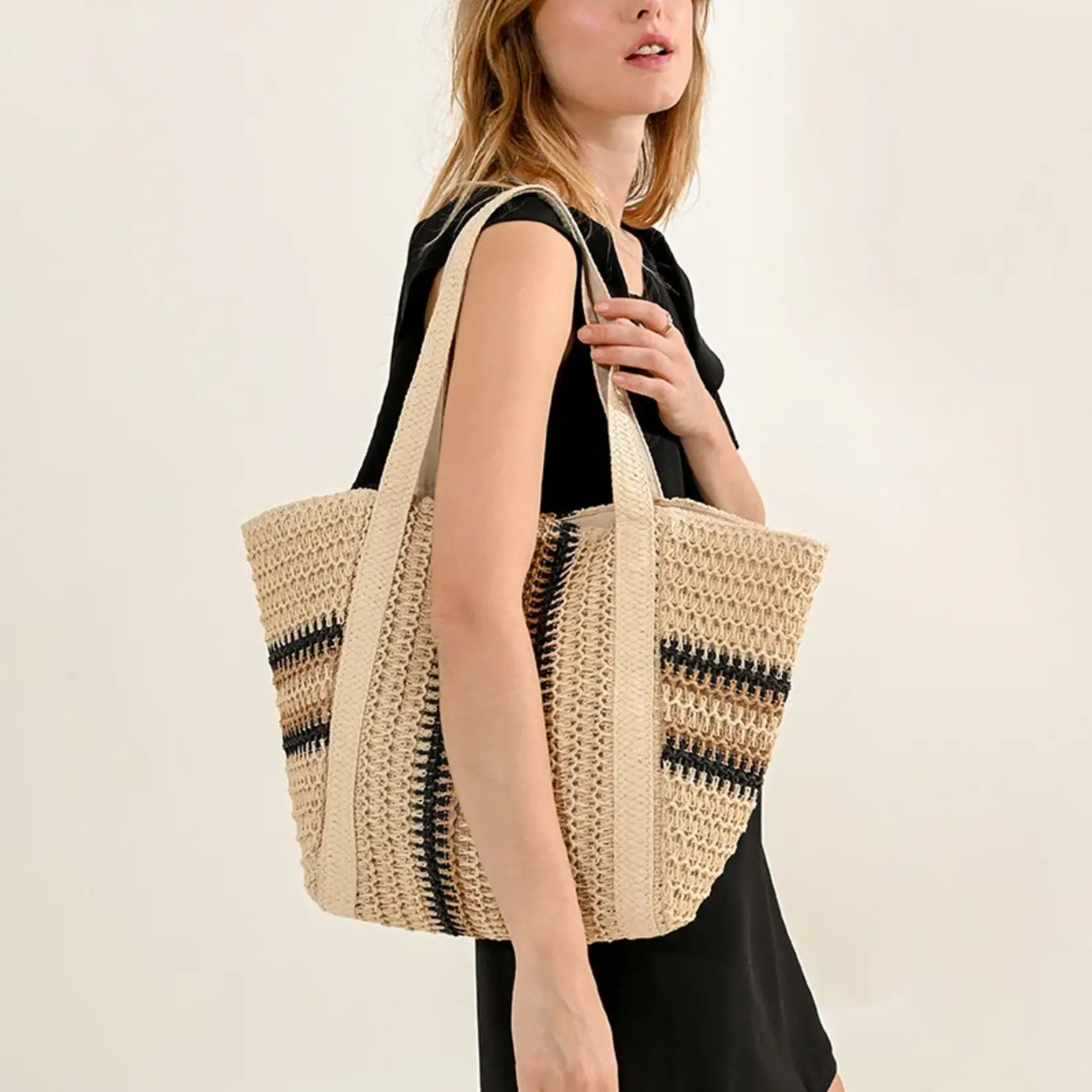 Large Bag w/ Stripes
