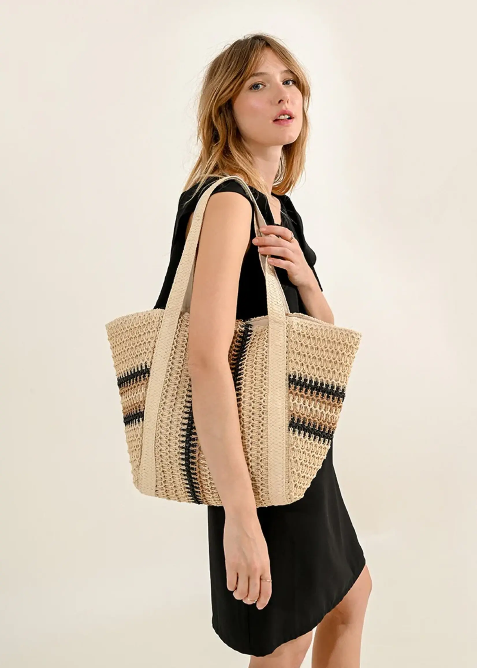 Large Bag w/ Stripes