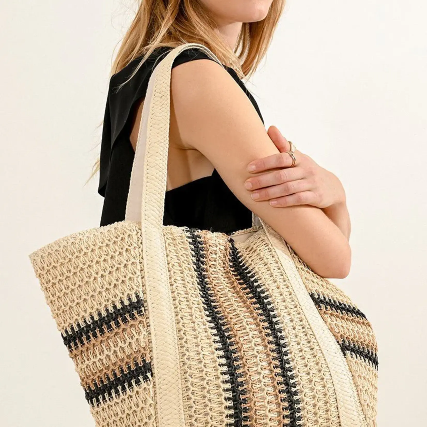 Large Bag w/ Stripes