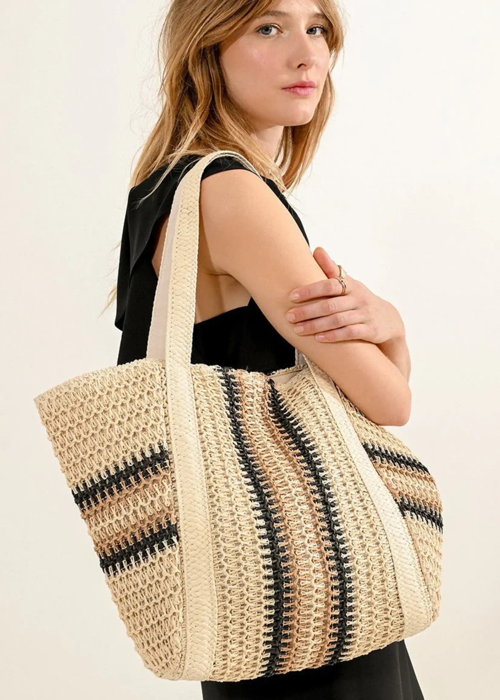 Large Bag w/ Stripes