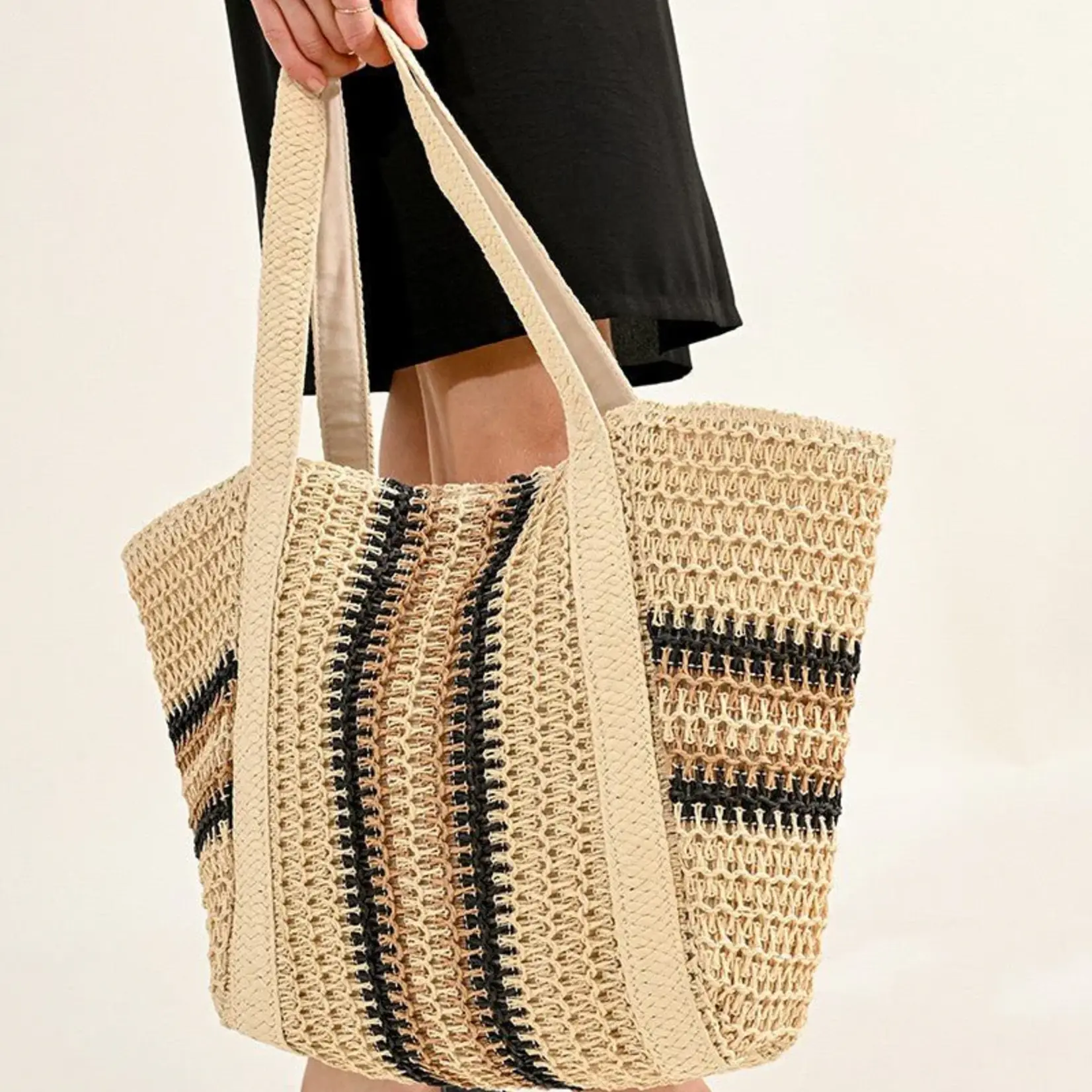 Large Bag w/ Stripes