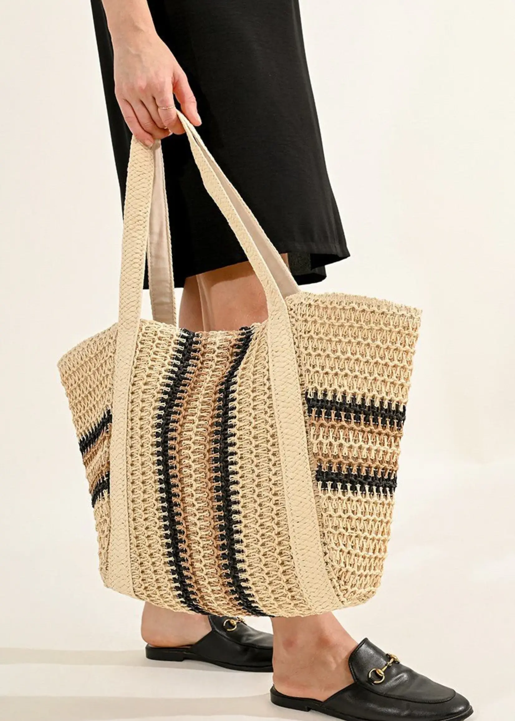 Large Bag w/ Stripes