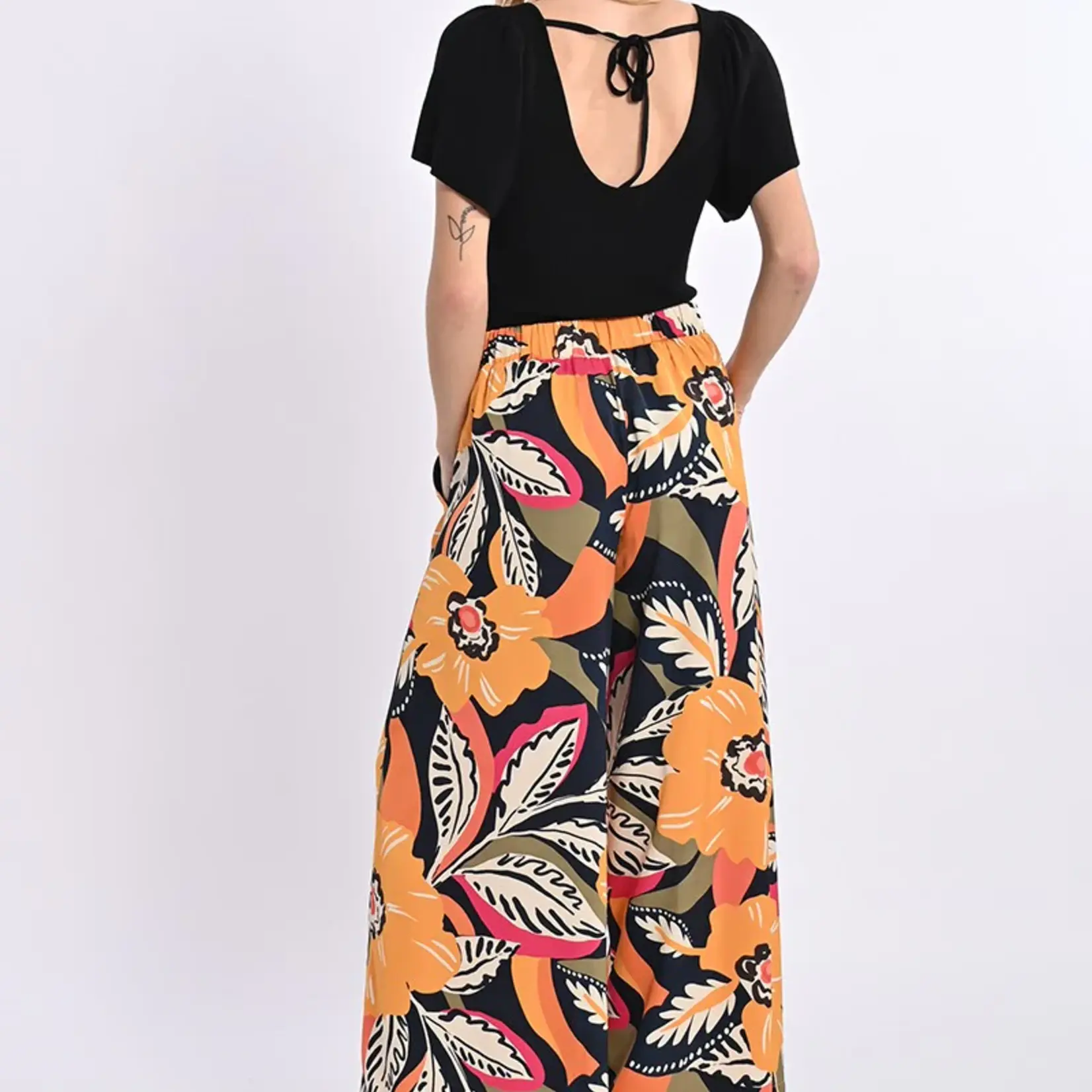 Wide Printed Pant