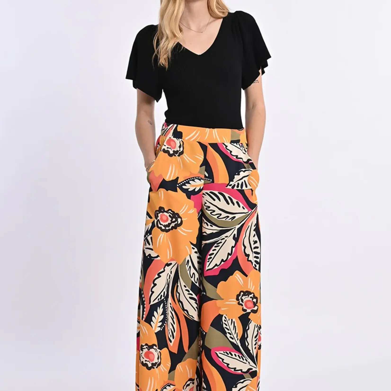 Wide Printed Pant