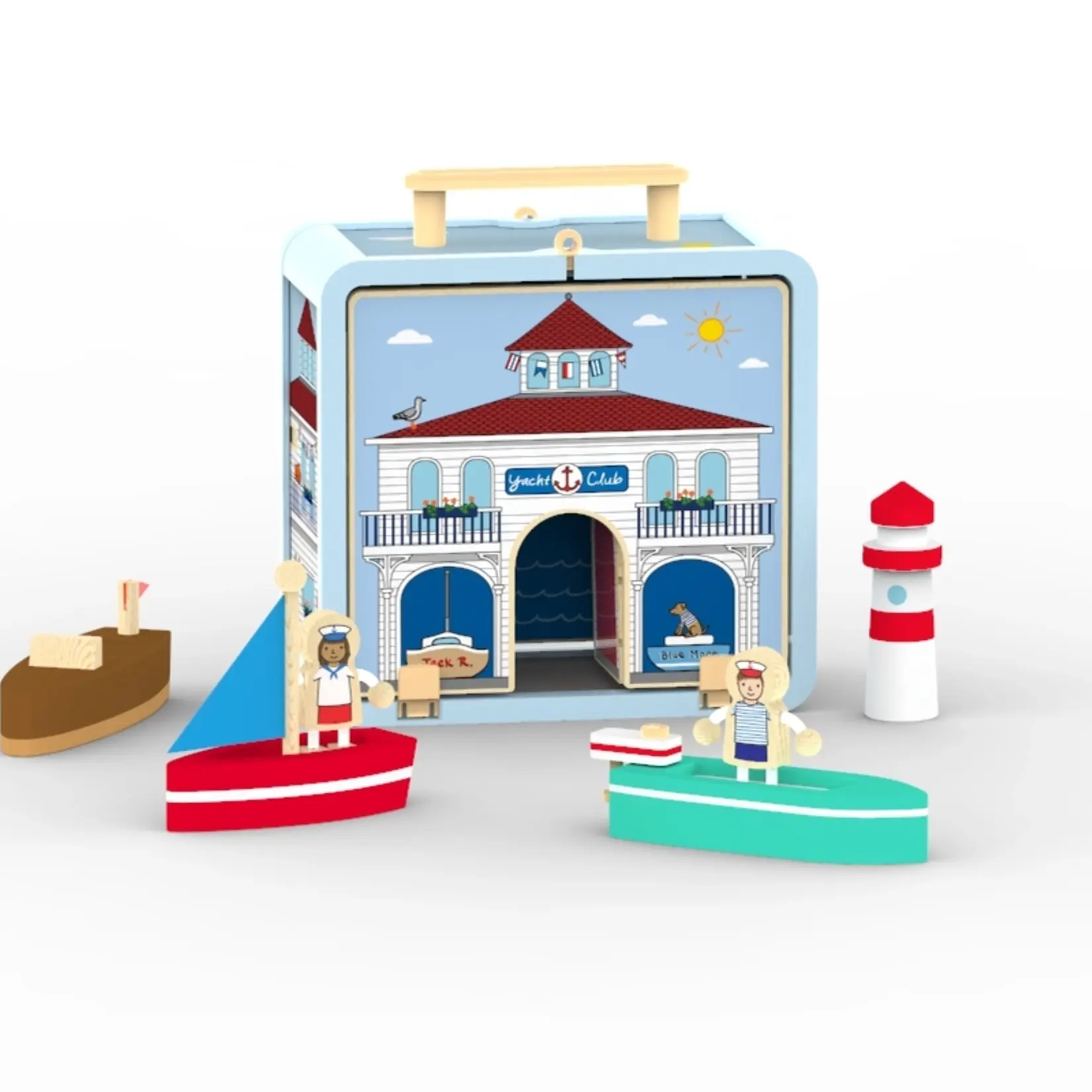 Jack Rabbit Creations Suitcase Series: Yacht Club