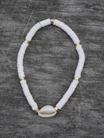 Mini  Cowrie Heishi Bracelet