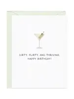 Dirty, Flirty, Thriving — Martini Birthday Card