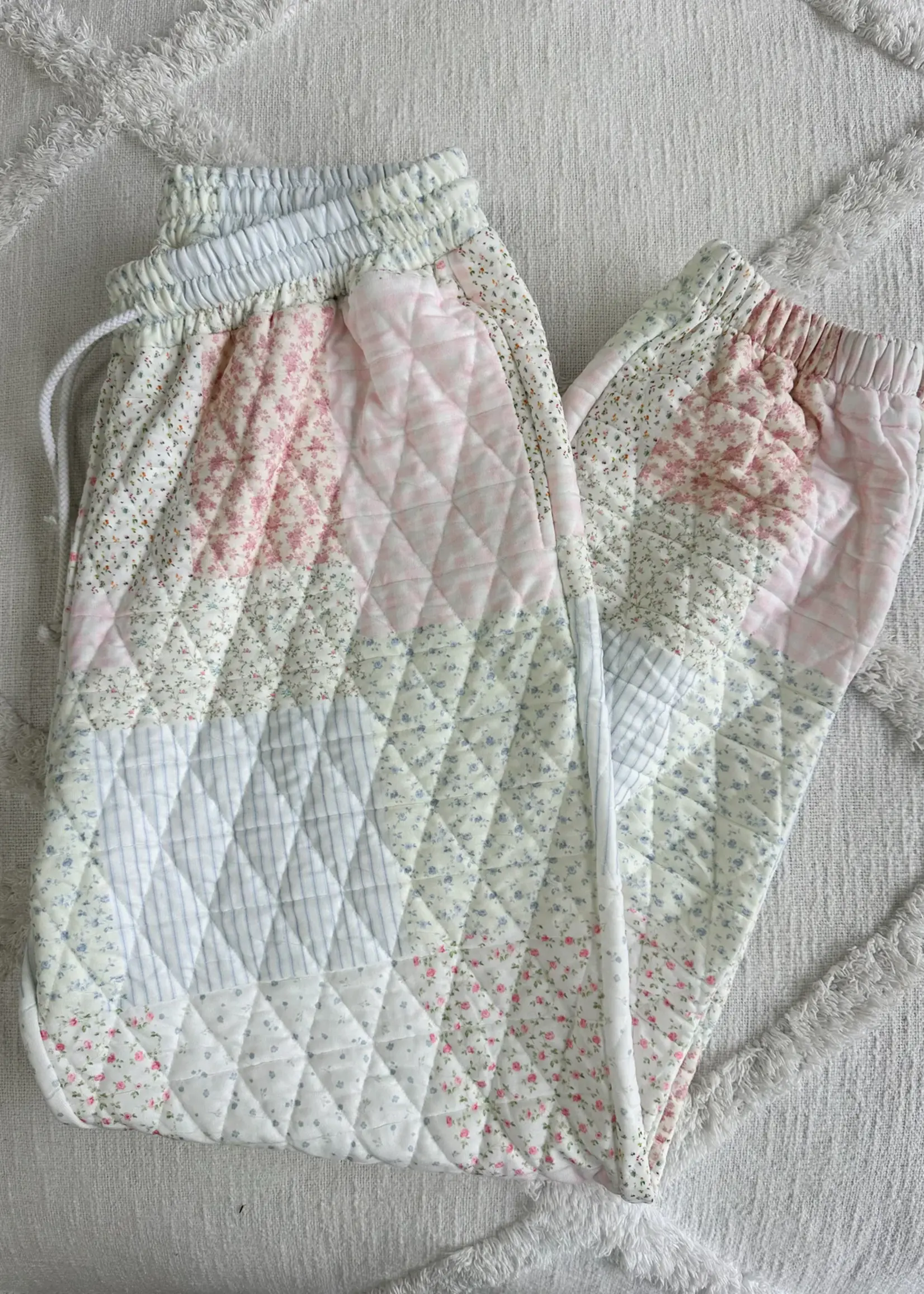 Sunkissed Coconut Quilted Joggers
