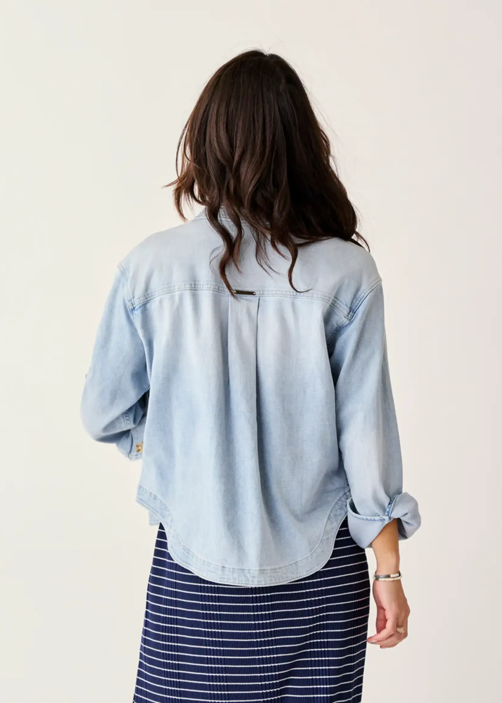 Carve Designs Flora Denim Shacket
