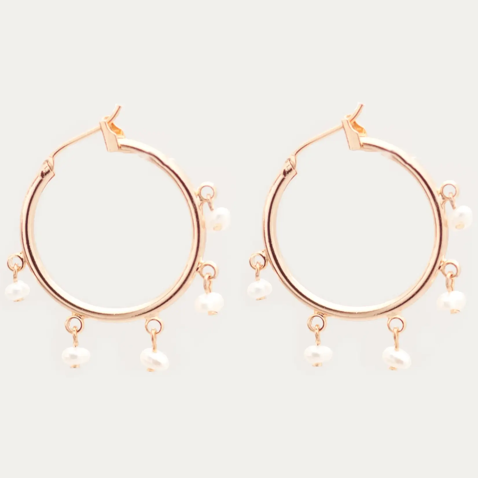 Salty Cali Malibu Mini Hoops - Salty Shells