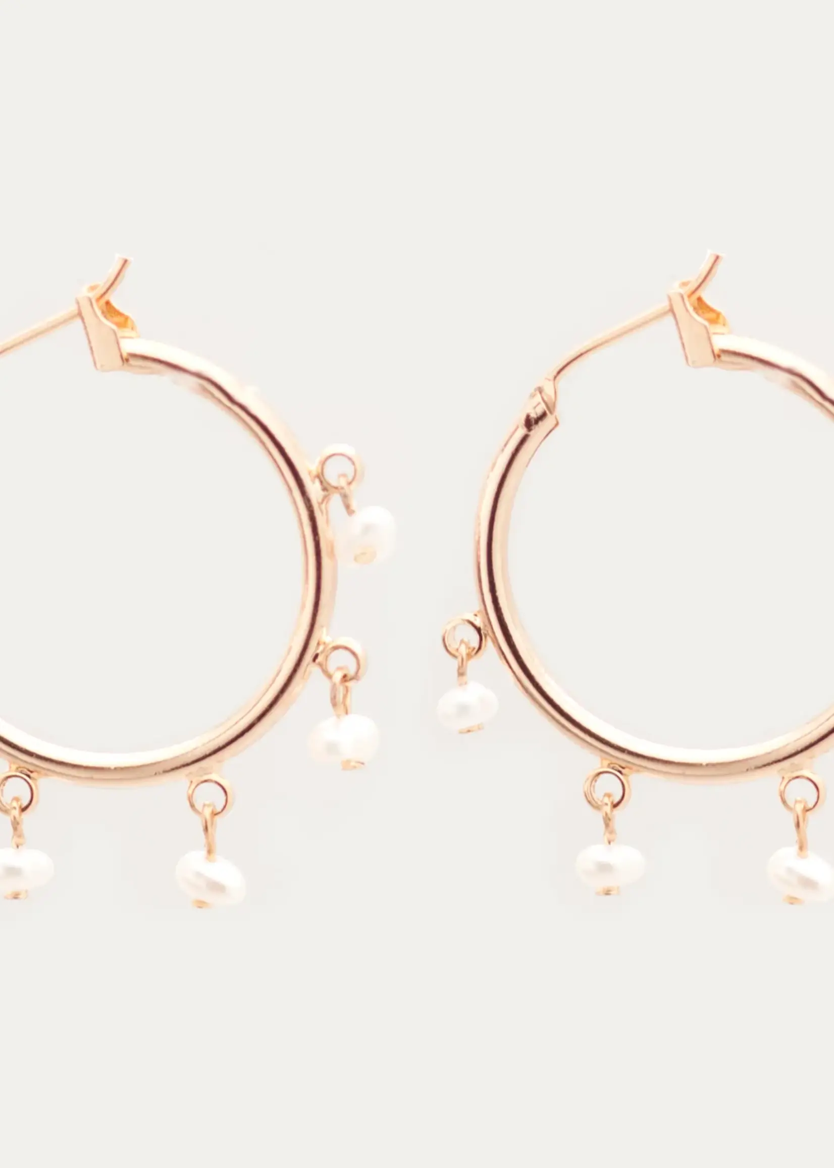 Salty Cali Malibu Mini Hoops - Salty Shells