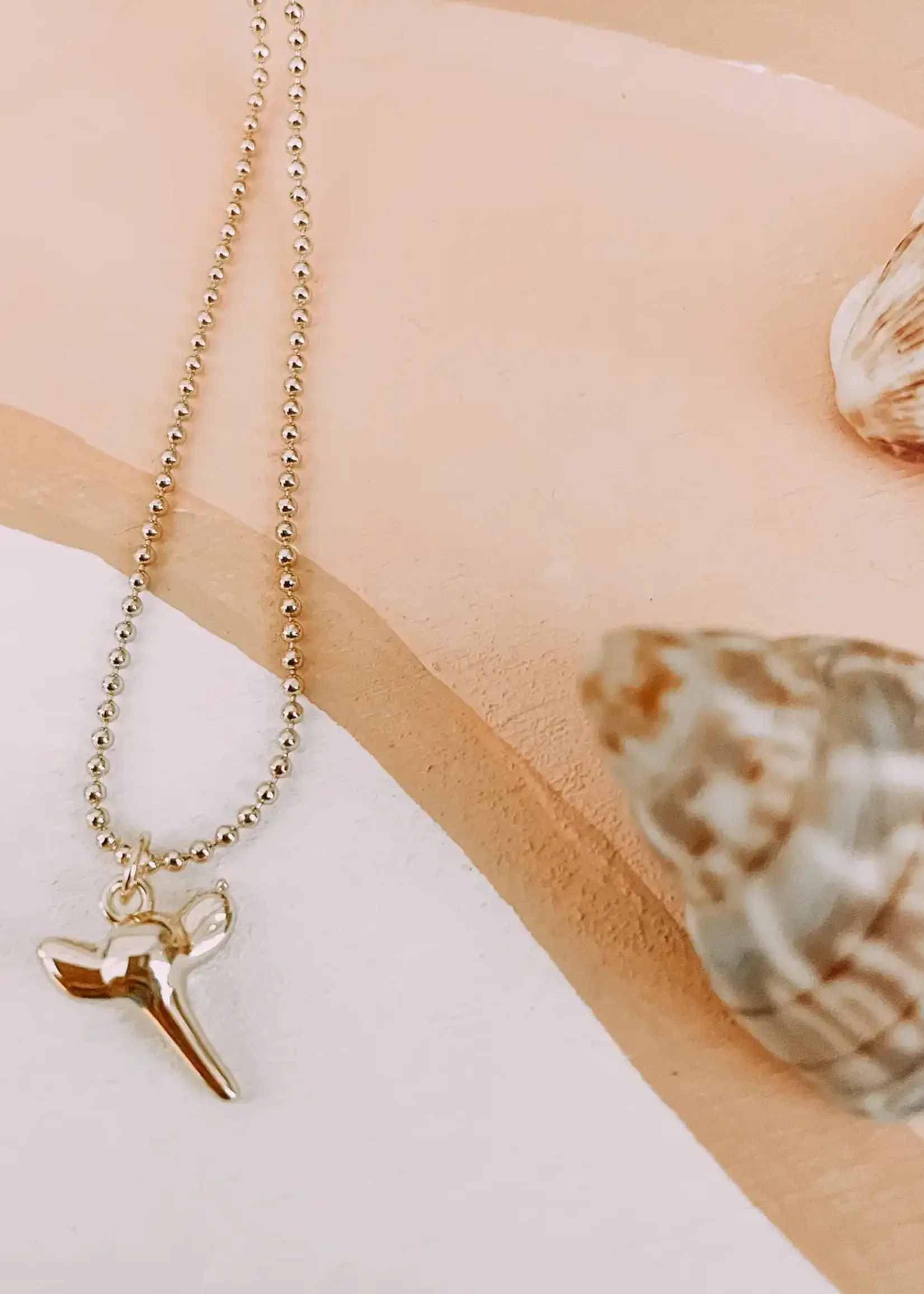 driftaway jewelry Gold Shark Tooth Necklace