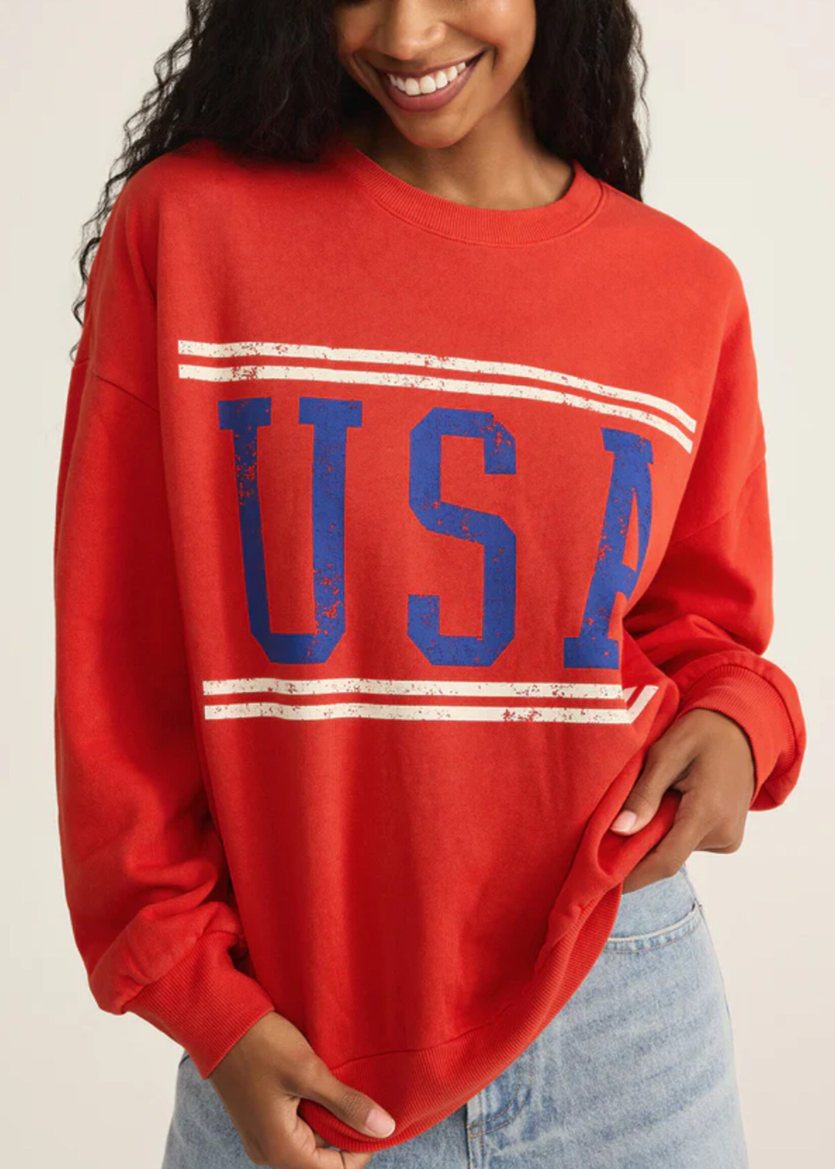 Z Supply USA Sunday Sweatshirt