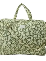 Bonheur du Jour Printed Large Quilted Bag Jaya Green floral