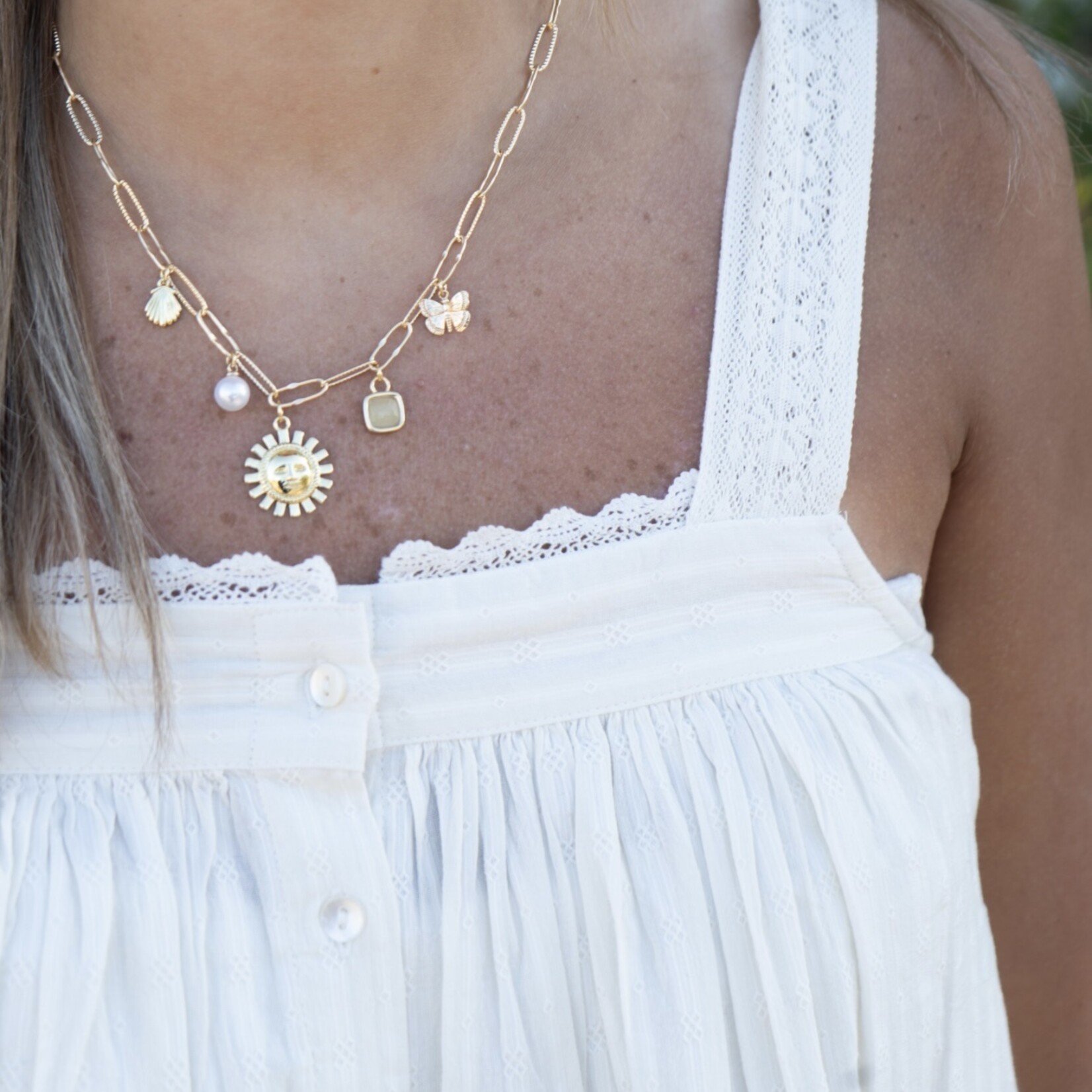 driftaway jewelry Driftaway X 506 Charm Necklace | Sun