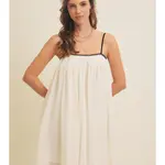 Embroidery Cami Mini Dress