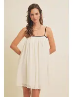 Embroidery Cami Mini Dress