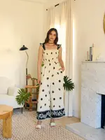 Jumpsuit with Ruffled Straps
