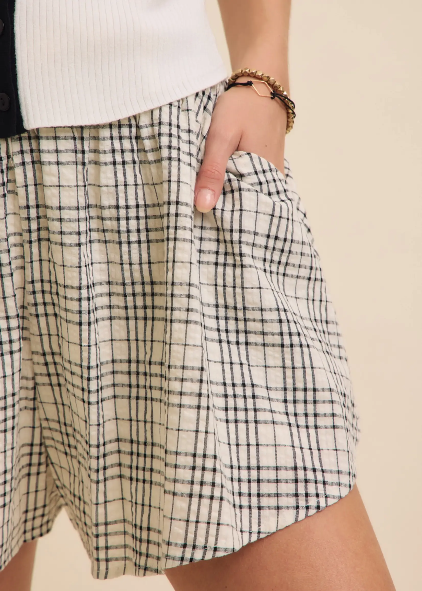 Plaid Flowy Shorts