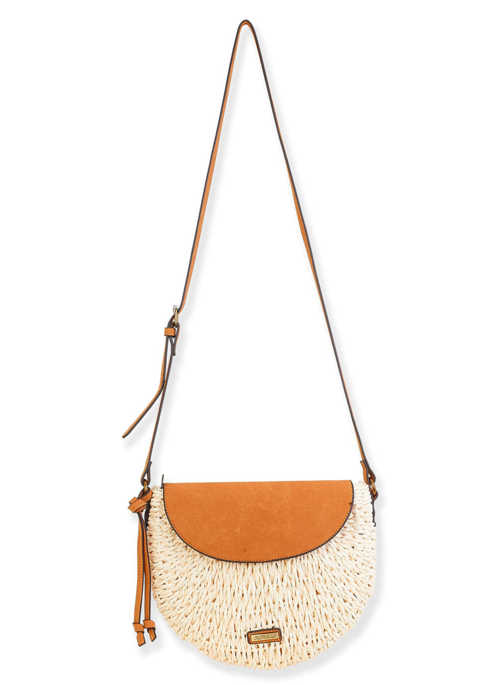 Sun N Sand Blanes Natural Straw Crossbody